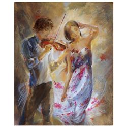 Lena Sotskova, "Summer Breeze" Original Painting, Oil on Canvas. Hand Signed and with COA.