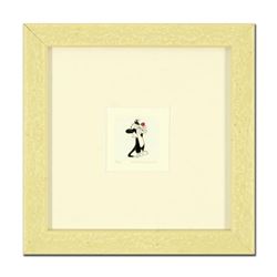 "Sylvester" Framed Limited Edition Etching with Hand-Tinted Color and Numbered.