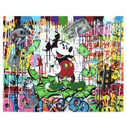 Nastya Rovenskaya- Mixed Media "Mr. Dollar Bill"