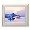 Image 1 : H. Leung, "Waikiki Evening Mood" Framed Limited Edition, Numbered 168/400 and Hand Signed with Lette