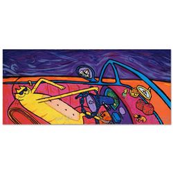 "Cool Cat By Matt" Limited Edition Hand Pulled Original Lithograph By Matt Rinard, Numbered and Hand