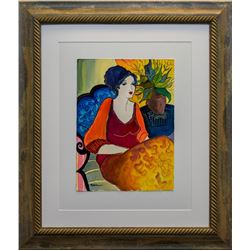 Patricia Govezensky- Original Watercolor "Cherry"