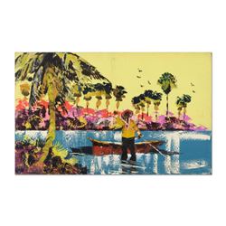 Paul Blaine Henrie (1932-1999), "Bahamian Bayou" Original Oil Painting (48" x 30") on Canvas, Hand S