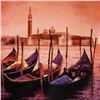 Image 2 : Howard Behrens (1933-2014), "Sunset on the Grand Canal 5" Limited Edition Hand Embellished Giclee on