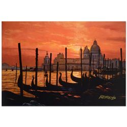 Howard Behrens (1933-2014),  Sunset on the Grand Canal 2  Limited Edition Hand Embellished Giclee on