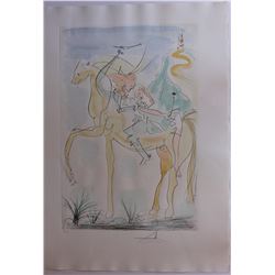 Salvador Dali- Original Engravings with Color "Adam and Eve"