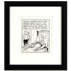 Bizarro! "Facelift" is a Framed Original Pen & Ink Drawing, by Dan Piraro, Hand Signed by the Artist