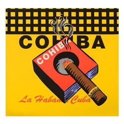 Steve Kaufman (1960-2010), "Cohiba" Limited Edition Silkscreen on Canvas from an HC Edition, Hand Si