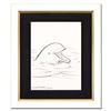 Image 1 : Wyland, "Dolphin" Framed Original Sketch, Hand Signed with Certificate of Authenticity.
