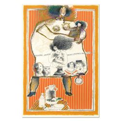 Theo Tobiasse (1927-2012), "Histoire Gravee" Limited Edition Lithograph, Numbered and Hand Signed wi