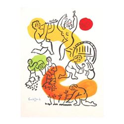 Wayne Ensrud "Four Stages of Wine 2" Mixed Media Original Artwork; Hand Signed; COA