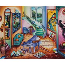 Alexander Astahov- Original Oil on Canvas "The Piano"