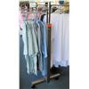 Image 1 : Metal Adjustable 2-Rack Clothing Display on Wheels (fixture only)