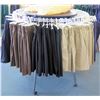 Image 1 : Round Retail Garment Rack on Wheels  (fixture only)