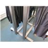 Image 2 : Metal Adjustable 4-Rack Clothing Display on Wheels (fixture only)
