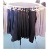 Image 1 : Round Retail Garment Rack on Wheels  (fixture only)