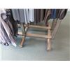 Image 2 : Metal Adjustable 3-Rack Clothing Display on Wheels (fixture only)