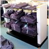 Image 1 : Black & White 3 Glass Shelf Retail Folded Clothing Display (fixture only)