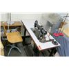 Image 1 : Vintage Singer 1300-2 Sewing Machine w/ Table, Chair, Accessories