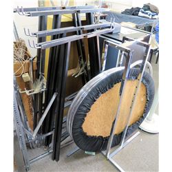 Multiple Metal Adjustable Racks Clothing Display & Round