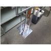 Image 2 : Qty 2 Stainless Steel Stationary Easel Signage Displays