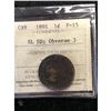 Image 1 : 1891 CANADA LARGE CENT.ICCS GRADED F-15 SLSD OBV#3