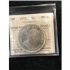 Image 1 : 1955 (ARNPRIOR) CANADA SILVER DOLLAR.ICCS GRADED MS-62 WITH DIE BREAKS
