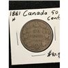 Image 1 : 1881H CANADA 50 CENTS.KEY DATE