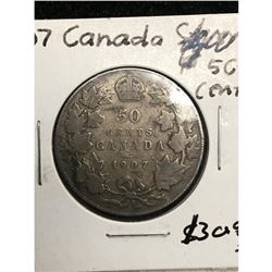 1907 CANADA 50 CENTS.NICE GRADE