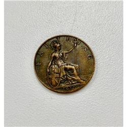 1917 1 Farthing - George V