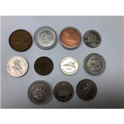 Lot Of 11 Canadian Memorial / Anniversary Coins