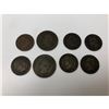Image 2 : Lot Of 8 French Napolean III 5 Cent Coins