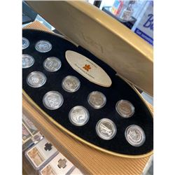 1999 CANADA STERLING SILVER MILLENIUM 25 CENTS SET!