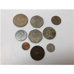 Lot Of 9 Mexican Centavos And Peso Coins