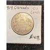 Image 1 : 1919 CANADA 50 CENTS.