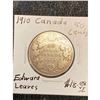 Image 1 : 1910 CANADA 50 CENTS.EDWARD LEAVES