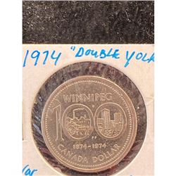 1974 CANADA DOLLAR.DOUBLE YOKE #2