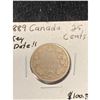 Image 2 : 1889 CANADA 25 CENTS. RARE KEY DATE!