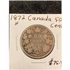 Image 1 : 1872H CANADA 50 CENTS.