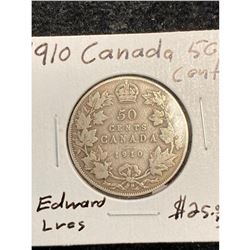 1910 EL CANADA 50 CENTS