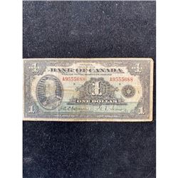 1935BANK OF CANADA $1 NOTE