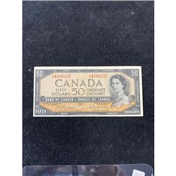 1954 BANK OF CANADA $50 NOTE