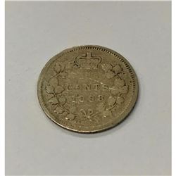 1898 Canadian VG Grade 5 Cent Coin