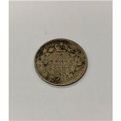 1897 Canadian Grade VG 5 Cent Coin