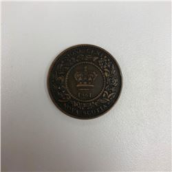 1861 Victoria Nova Scotia 1 cent