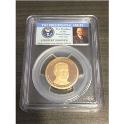 Authentic 2014-S $1 Herbert Hoover, DCAM Graded PCGS