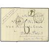 Image 1 : 1879 Un-stamped envelope to FRANCE cancelled by RIO DE JANEIRO datestamp, with boxed TAX hand-stamp 