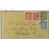 Image 1 : 1900 Envelope to PHILADELPHIA franked 2c(2) + 10c. ´dragons´ tied by NEWOHWA date stamp. Obverse als