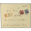 Image 1 : 1909 Registered cover from Peking to Nurnberg franked by 1906 4 c. on 10 pf. red and 10 c. on 20 pf.