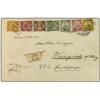 Image 1 : 1905 Combination cover to Germany franked by China CIP 1 c., 2 c., 4 c. and 10 c. used with Yacht ty